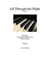 All Through the Night - for easy piano piano sheet music cover